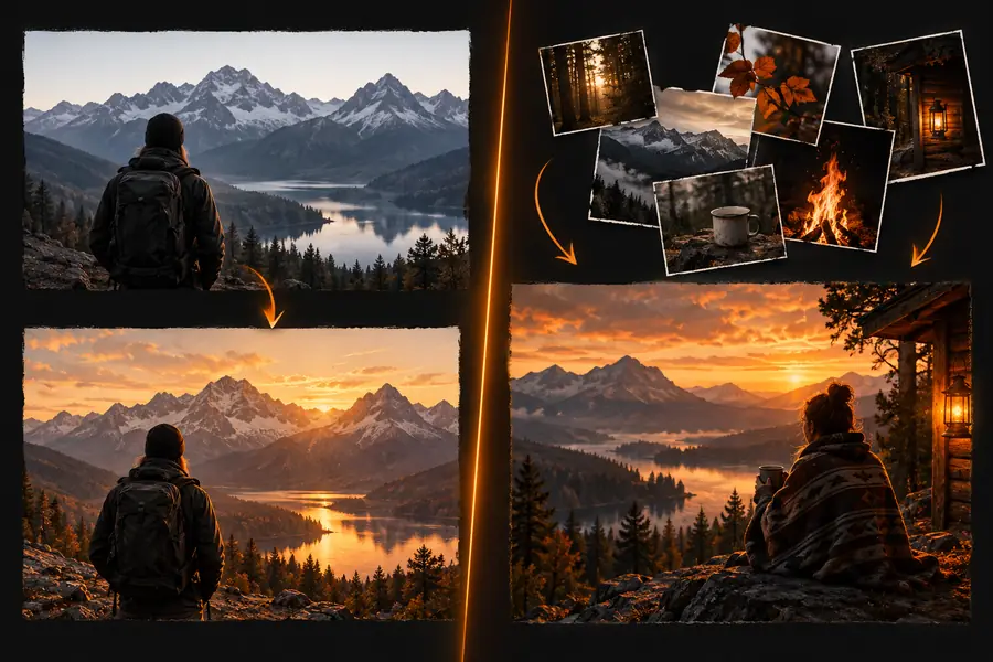 Image transformée réaliste créée à partir d’une référence visuelle